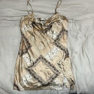 Mini slip dress